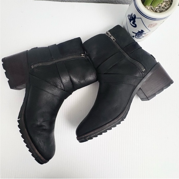 SOREL Cate Black Heeled Women’s Boots Size 9 - Picture 8 of 11